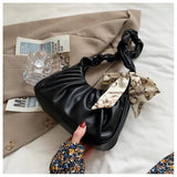 Women's Small PU Leather Underarm Tote Bag