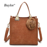 Vintage Matte Women's Crossbody Bag Large Capacity Tote Handbags