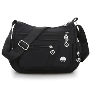 Lightweight Messenger Bag Solid Waterproof Oxford Crossbody Bag