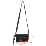 Thick Chain Casual Messenger Bag Hip Hop Handbag Mini Shoulder Bag