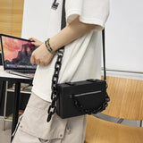 Thick Chain Casual Messenger Bag Hip Hop Handbag Mini Shoulder Bag