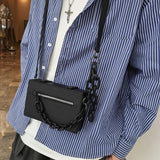 Thick Chain Casual Messenger Bag Hip Hop Handbag Mini Shoulder Bag