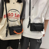 Thick Chain Casual Messenger Bag Hip Hop Handbag Mini Shoulder Bag