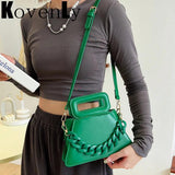 Vintage Square Handle Clutches Small Hand Bag Women Crossbody Bag