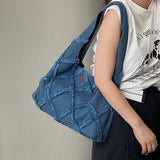 Denim Women Tote Handbags Large Capacity Female Shoulder Bag