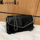 Leather Messenger Bag Small Shoulder Purse Crossbody Handbag