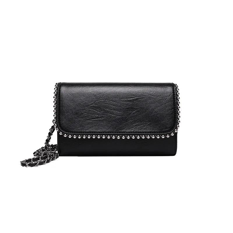 Leather Messenger Bag Small Shoulder Purse Crossbody Handbag