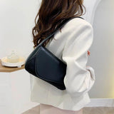 Leather Shoulder Bag Women's Handbag Spring Flap Armpit Purse Pouch