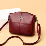 Small Leather Crossbody Bag Women Shoulder Messenger Bags