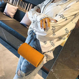 Matte Leather Crossbody Bag Chain Shoulder Handbag