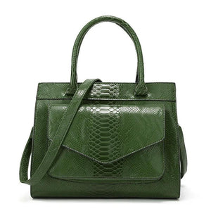 Snakeskin Portable Bag Women's Shoulder Handbag