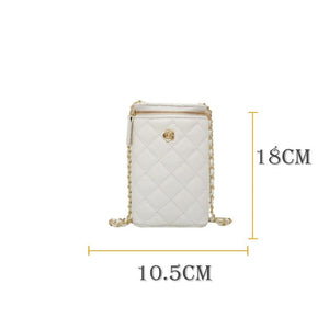 Mini Cross-Body Rhomboid Chain Bag