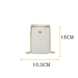Mini Cross-Body Rhomboid Chain Bag