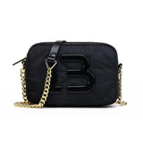 Spain Style Women Shoulder Bag Leather/Nylon Crossbody Commuting Bag