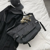 Harajuku Techwear Canvas Sling Bag Gothic Crossbody Bags For Women Handbag