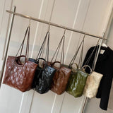 Large High-capacity Leather Handbags Women Tote Bag Crossbody Vintage Style