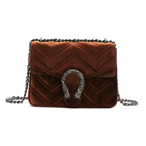 Soft Leather Chain Shoulder Bag