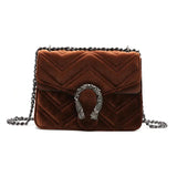 Soft Leather Chain Shoulder Bag