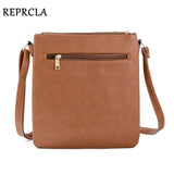 Double Layer Shoulder Bag High PU Leather Women Messenger Bags