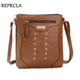 Double Layer Shoulder Bag High PU Leather Women Messenger Bags