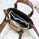Summer Beach Rattan Woven Straw Bag Big Shoulder Tote Bohemia Handbag