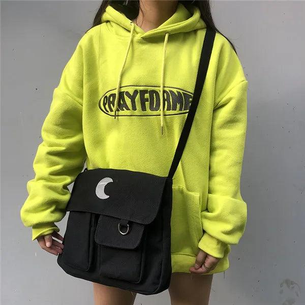 Moon Large Capacity Messenger Handbags Casual Ulzzang Women's Shoulder Bags