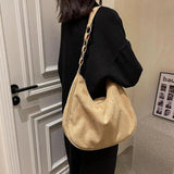 Vintage Women Shoulder Bag Matte PU Leather Handbag Big Capacity