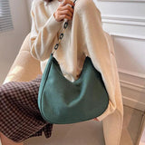 Vintage Women Shoulder Bag Matte PU Leather Handbag Big Capacity