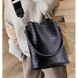 Croco Vintage Women Hand Bag Designers Handbags Women Shoulder Bags