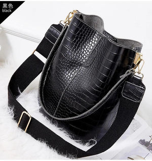 Croco Vintage Women Hand Bag Designers Handbags Women Shoulder Bags