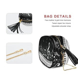 Music Note Piano Crossbody Bag Chain Messenger Shoulder Bag