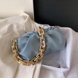 Women Cloud Shoulder Bag Light Texture Chain Dumpling Bag
