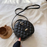 Circular Women Shoulder Bag Leather Crossbody Messenger Bags Purse