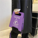 Creative Parking Sign Crossbody Bag Shoulder Bag