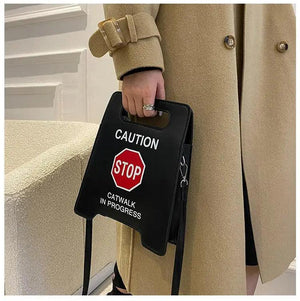 Creative Parking Sign Crossbody Bag Shoulder Bag
