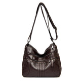Women Shoulder Bag Pu Leather Crossbody Soft Handbag Purse Zipper Messenger Tote