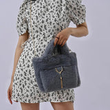 Plush Women's Handbags Fluffy Faux Fur Shoulder Bag Soft Crossbody Bags