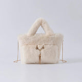 Plush Women's Handbags Fluffy Faux Fur Shoulder Bag Soft Crossbody Bags