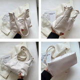Quilted Nylon Women Shoulder Bag Winter Padded Crossbody Handbag
