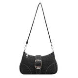 Women's Denim Casual Underarm Shoulder Bag Canvas Handbag and Purse