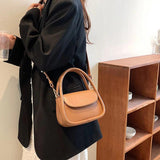 Vintage Pu Leather Shoulder Bag Retro Hand Clutch Purse