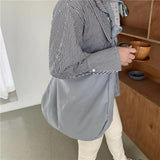 Women's Canvas Shoulder Bag Soft Casual Tote