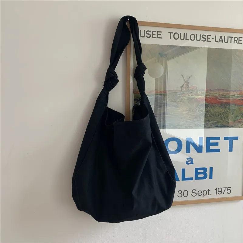 Women's Canvas Shoulder Bag Soft Casual Tote