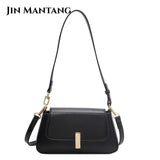 Flap Crossbody Bag Small PU Leather Handbag Purse Shoulder Side Sac