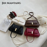 Flap Crossbody Bag Small PU Leather Handbag Purse Shoulder Side Sac