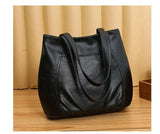 Vintage PU Leather Handbag Shoulder Tote Bags Women Large Capacity Crossbody Bag