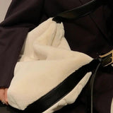 Plush One-Shoulder Bag Niche Ins Furry Love Messenger Bag
