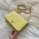 Rivet Chains Crossbody Bag for Women Shoulder Messenger Handbag