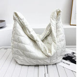 Quilted Women's Shoulder Bag Large Capacity Messenger Casual Tote Handbag