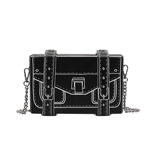 Printing Box Shape Shoulder Bag Ladies Square Crossbody Small Bag
